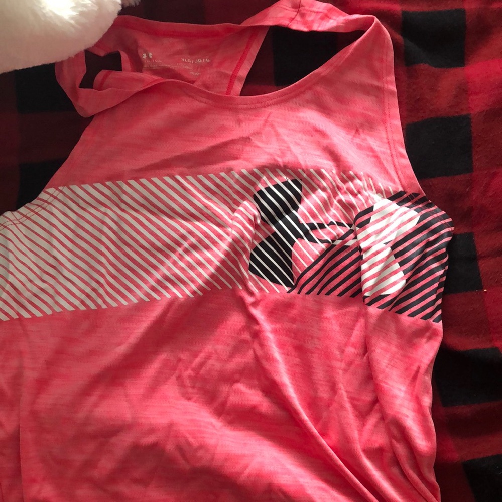 Under armor. Pink. YOuth large